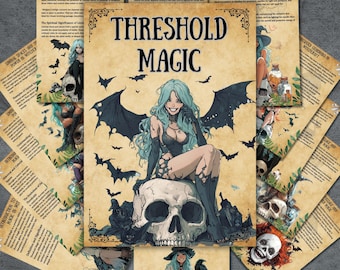 Threshold Magic Grimoire Pages: Witchcraft Spells & Rituals (Digital Download)