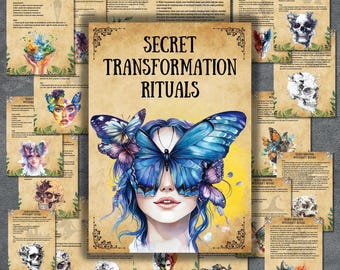 Transformation Rituals Grimoire Pages: Witchcraft Book of Shadows (Digital Download)