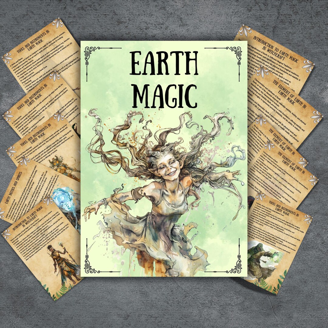 Secret Earth Magic Grimoire Pages, Wicca, Witchcraft Basics, Book of ...