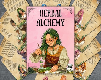 Secret witchcraft herbs, grimoire pages, herbal magic, kitchen witch book of shadows, green witch, herbalism, witchy BOS pages