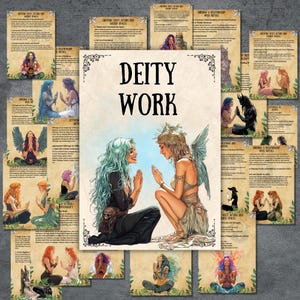 Secret Deity work grimoire pages, Altar, book of shadows, witchcraft, witch deity rituals, pagan prayers, Magic, BOS Guide