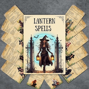 Secret Light Spells pages, Grimoire, Book of Spells, witchcraft, magick spell printable, witchy Journal, wiccan, Guide