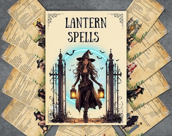 Pagine di incantesimi di luce segreti, Grimorio, Libro degli incantesimi, stregoneria, incantesimi magici stampabili, diario delle streghe, wiccan, guida