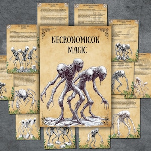 Necronomicon Grimoire Pages: Witchcraft Book of Shadows (Digital Download)
