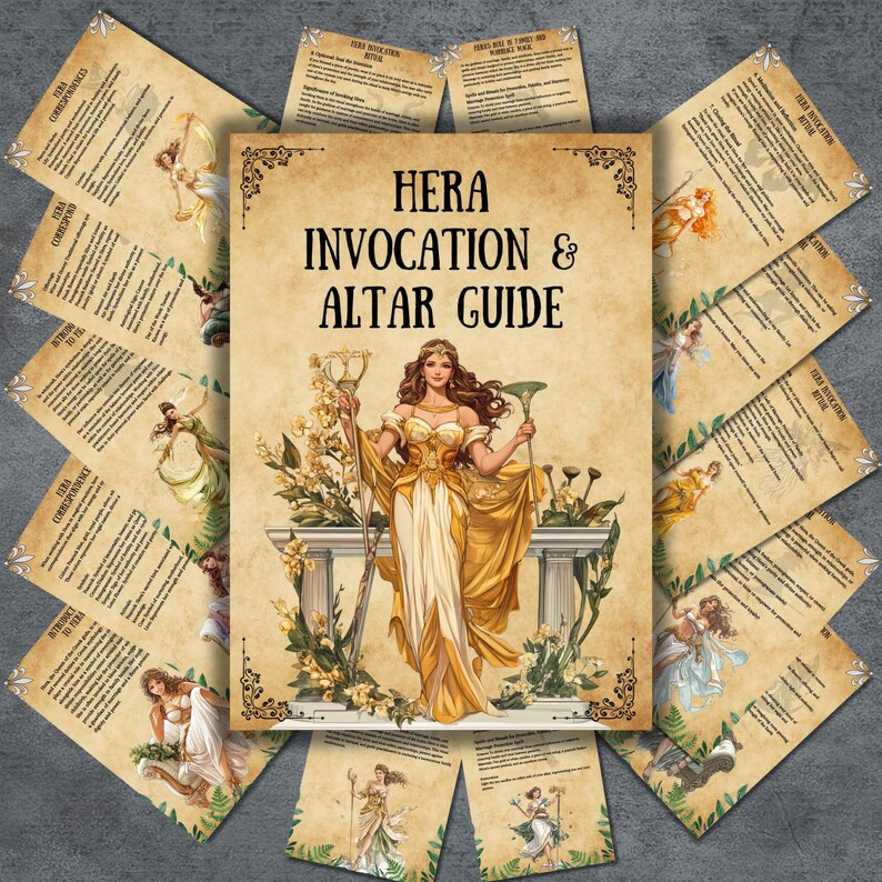 Hera Altar Guide: Greek Goddess Invocation, Prayers (digital Download ...