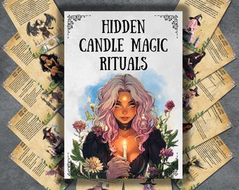 Versteckte Kerze Magische Rituale, Zauber, Grimoire Seiten, Buch der Schatten, Kerzenzauber, Anfänger Hexe, Hexerei druckbar, Magick, BOS