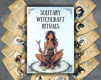 Secret solitary witch rituals pages, Grimoire, book of shadows, witchy journal, pagan, ritual, witchcraft, Grimoire, Magic, BOS pages