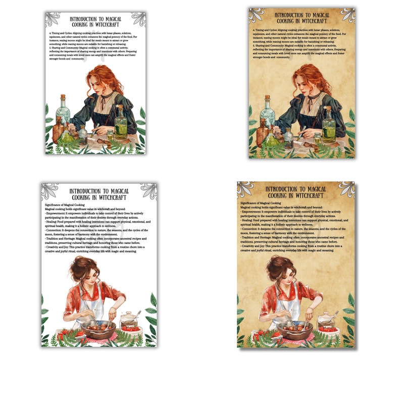 House Magic Grimoire Pages Bundle, Hearthcraft, Book of Shadows, Wicca