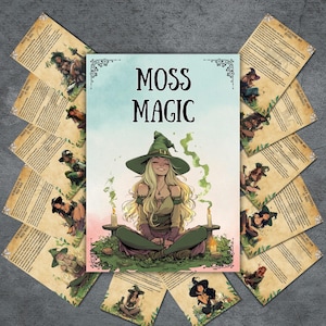 Moosmagie, Grimoireseiten, Kräuterbuch der Schatten, Kräutermagie, Rituale, Kräuterhexenführer, Grüne Hexe, Hexerei, BOS Kräuter