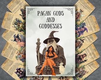 Pagan gods & goddess grimoire pages, deity book of shadows, pantheons, deity work, rituals, profiles, correspondences, witch, BOS pages