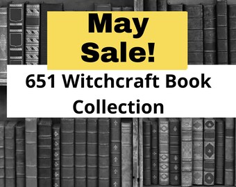 651 Witchcraft books Bundle, Wiccan spells, occult, Pagan, rituals PDF, witch spells