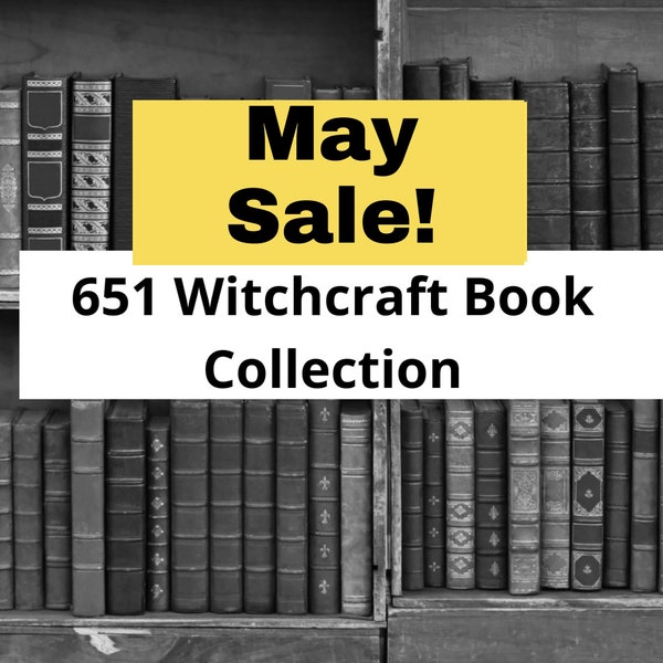 Lot de 651 livres de sorcellerie, sorts wicca, occulte, païen, rituels PDF, sorts de sorcière