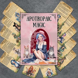 Apotropaic magic pages for grimoire, protection witchcraft pages, rituals, pagan, witchy, printable grimoire, BOS pages