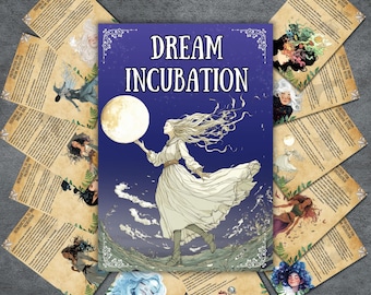 Pages d'incubation de rêves Grimoire, Dream Journal Book of shadows, Dream Rituals, Witch Printable, witchy, dream guide, BOS