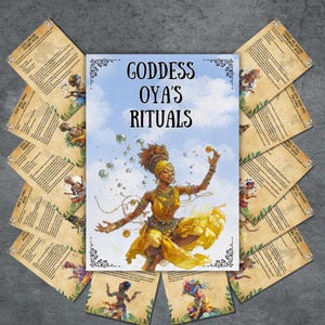 Goddess Oya Rituals, prayers, invocation, grimoire pages, book of shadows, orisha rituals, altar guide, paganism, witchy, Oya, BOS