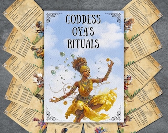 Goddess Oya Rituals, prayers, invocation, grimoire pages, book of shadows, orisha rituals, altar guide, paganism, witchy, Oya, BOS
