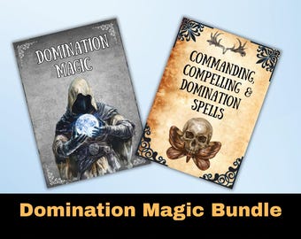 Secret Domination Grimoire Bundle, magic pages, Witch Book of shadows, pagan, rituals, esoteric, occult book, witchcraft, BOS