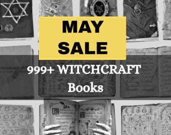 Paquete de 999 libros de brujería, colección de libros de hechizos, libros wiccanos, ocultistas y paganos en formato PDF.