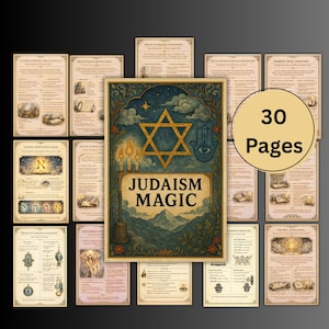 Judentum Magie Grimoire Seiten, Kabbala Buch, Okkultes, Jüdisches Grimoire, Hebräische Namen, Siegel, Rituale, Judentum Anleitung