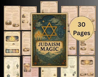 Judaism Magic Grimoire pages, Kabbalah book, occult, Jewish grimoire, Hebrew names, sigils, seals, rituals, Judaism Guide