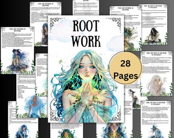 Secret Rootwork grimoire pages, African witchcraft, book of shadows, hoodoo rituals, African magic, pagan, witchy, beginner, BOS pages