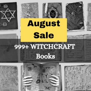 Paquete de 999 libros de brujería, colección de libros de hechizos, libros wiccanos, ocultistas y paganos en formato PDF.