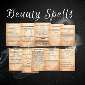 Ultimate Beauty Spells, Witchcraft Spellbook, BOS pages, Book of shadows Grimoires, Wicca magic, Occult, Rituals, Pagan PDF