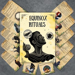 Secret Equinox rituals pages, grimoire bundle, printable book of shadows, ritual guide, pagan, magic, wicca, witchcraft, BOS pages