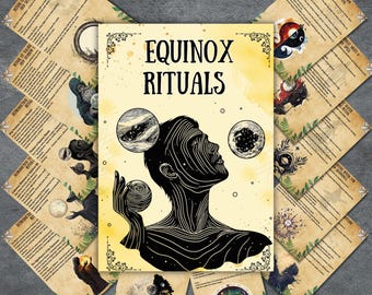 Geheime Equinox-rituelenpagina's, grimoirebundel, afdrukbaar schaduwboek, rituele gids, heidens, magie, wicca, hekserij, BOS-pagina's