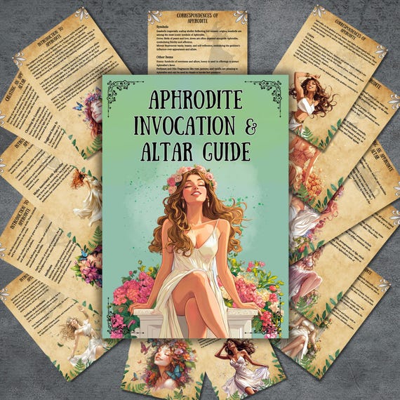 Greek Goddess Aphrodite altar, prayer, invocation, altar guide, grimoire pages, Aphrodite rituals, book of shadows, Beginner witch