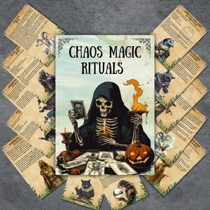 Rituali magici segreti del caos Grimoire, Pagine del libro delle ombre, Strega del caos, Magia, stregoneria stampabile, basi, pagano, caos, principiante, BOS