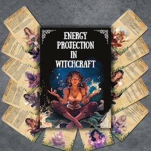 Energy projection grimoire pages, magic book of shadows, energy rituals, BOS, modern witchcraft, Magic, wicca, pagan, witchy printable