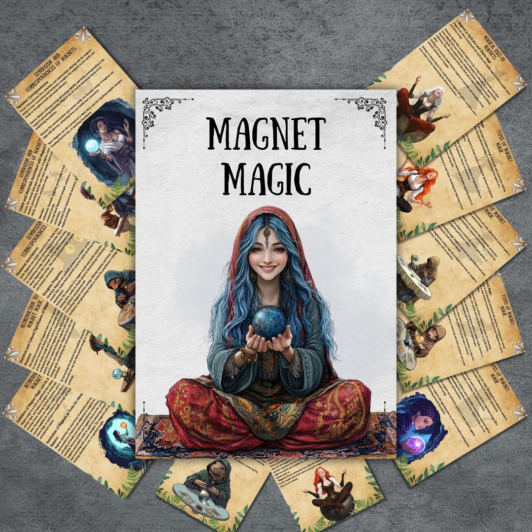 Magnet Magic Pages, Wiccan Grimoire, Witchcraft, Pagan, Witchy ...
