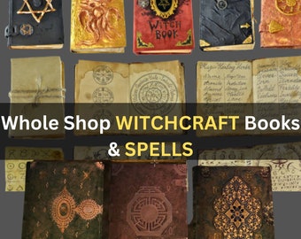 Whole Shop Witchcraft Bundle Books, witchcraft beginner books, Spell books, Occult Library, Wicca, Magic Grimoires, Pagan PDF