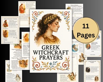 Greek Gods Prayers, Greek Pantheon, Deity Prayers, Invocation, Grimoire pages, Greek Goddess Book of shadows, Altar, Witch, BOS Pagan