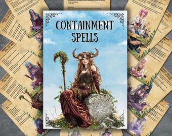 Hechizos de CONTENCIÓN, Brujería, Libro de hechizos y rituales, Wicca, Paganismo, Páginas de grimorio