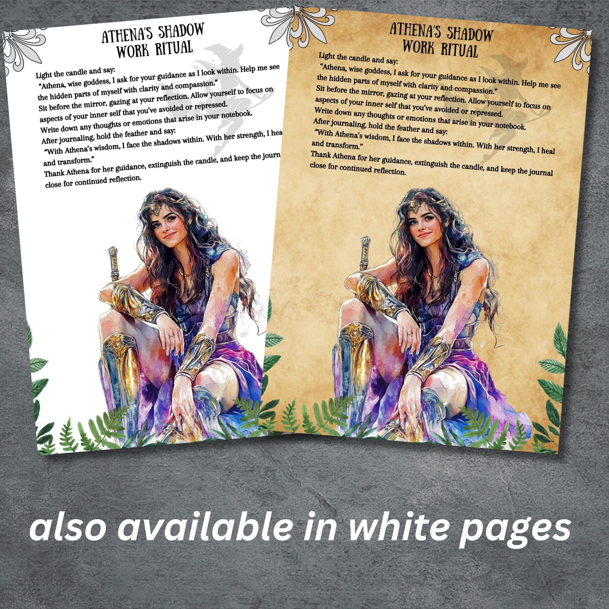 Greek Goddess Athena Rituals, Prayers, Invocation, Wicca Grimoire Pages ...
