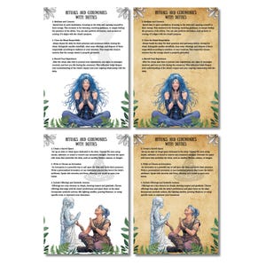 Secret Deity Work Grimoire Pages, Altar, Book of Shadows, Witchcraft ...