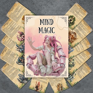 Mind Magic Grimoire Pages: Psychic Witch Book of Shadows (Digital Download)