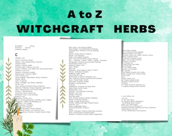 249 herbs for witchcraft, spell book, wiccan magic, grimoire pages, Ritual, Baby witch PDF, occult