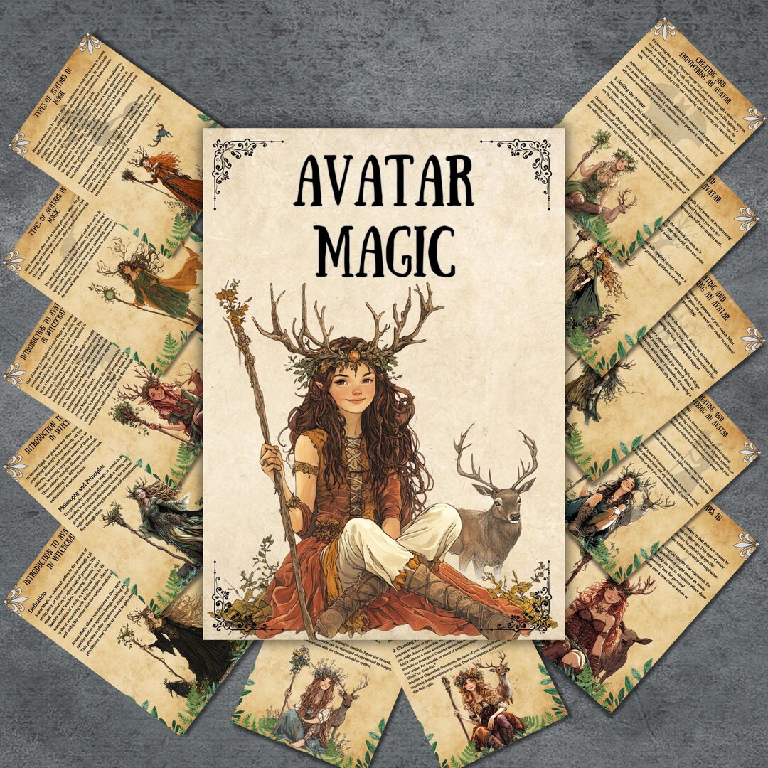 Avatar Magic Pages, Grimoire Bundle, Witchcraft, BOS, Avatar Rituals ...
