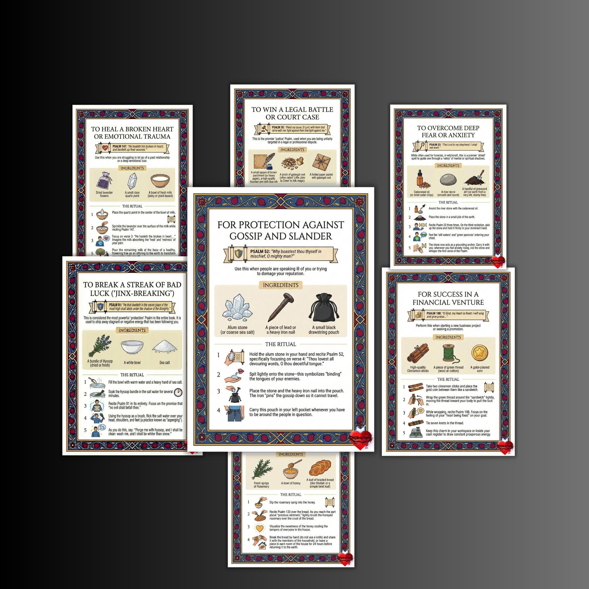 Hebrew Spells Secret Psalm Spells Pages, Jewish Grimoire, Chants, Invocation, Judaism ...