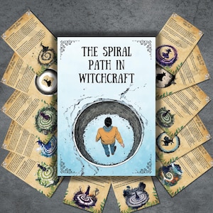 Spiral path, spiritual, wicca, book of shadows pages, pagan witch, Rituals, Ebook, Spell, Grimoire Pages