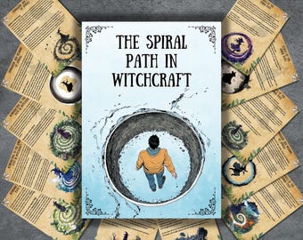 Spiral path, spiritual, wicca, book of shadows pages, pagan witch, path Rituals, Ebook, Spell, Grimoire digital