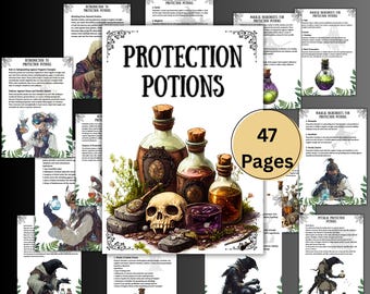 Beschermingsdrank grimoirepagina's, hekserijdrankrecepten, heksenboek der schaduwen, wicca, pagan, hekserij, bescherming, BOS-pagina's