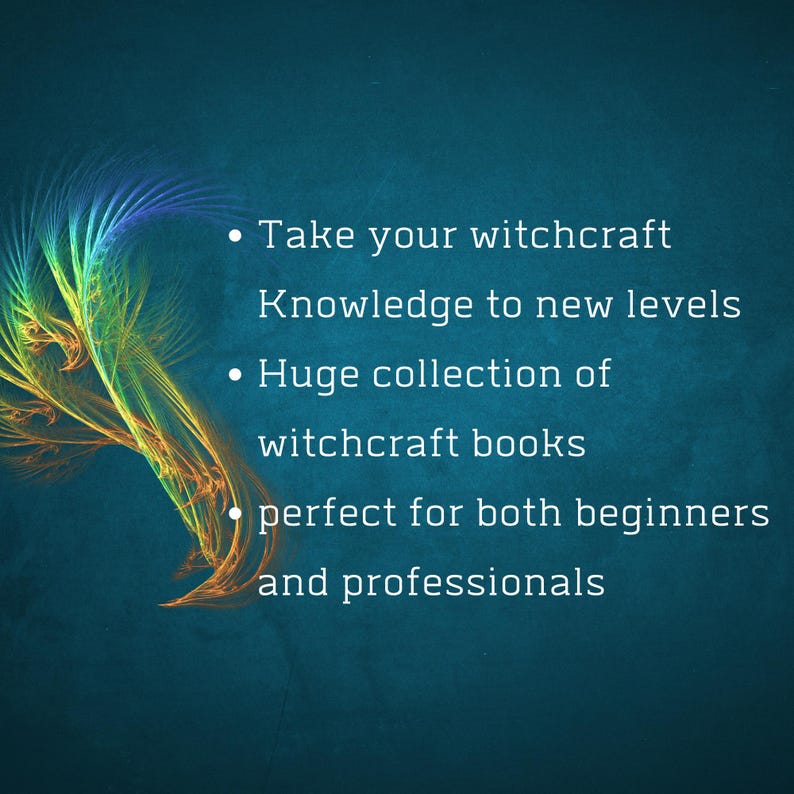 997 Witchcraft books Bundle, Spellbook kit, Digital Grimoire, Beginner Magic Books, witchy printable, BOS, witches journal image 5