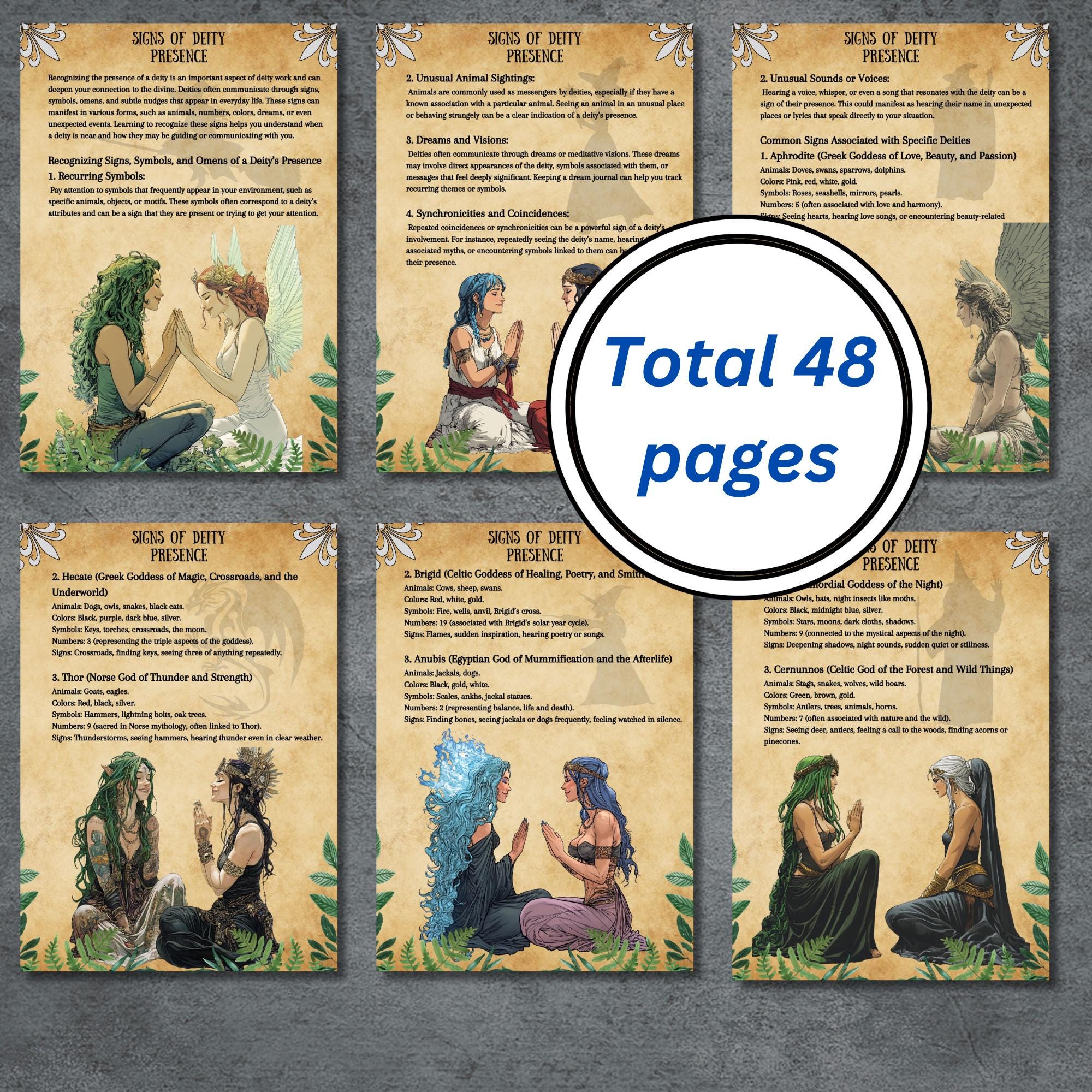 Rare Grimoire Deity Work Pages, Deity Offerings, Prayers, Invocation ...