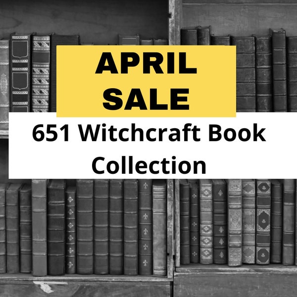 651 Witchcraft books Bundle, Wiccan spells, occult, Pagan, rituals PDF, witch spells