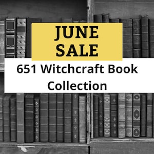 651 Witchcraft books Bundle, Wiccan spells, occult, Pagan, rituals PDF, witch spells image 1