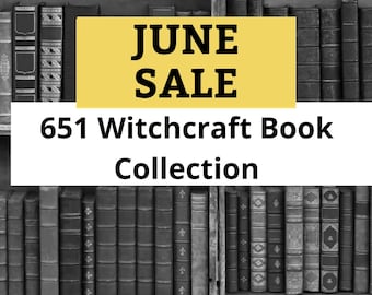 651 Witchcraft books Bundle, Wiccan spells, occult, Pagan, rituals PDF, witch spells